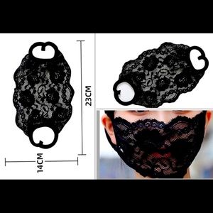 Women’s lace face mask accessories